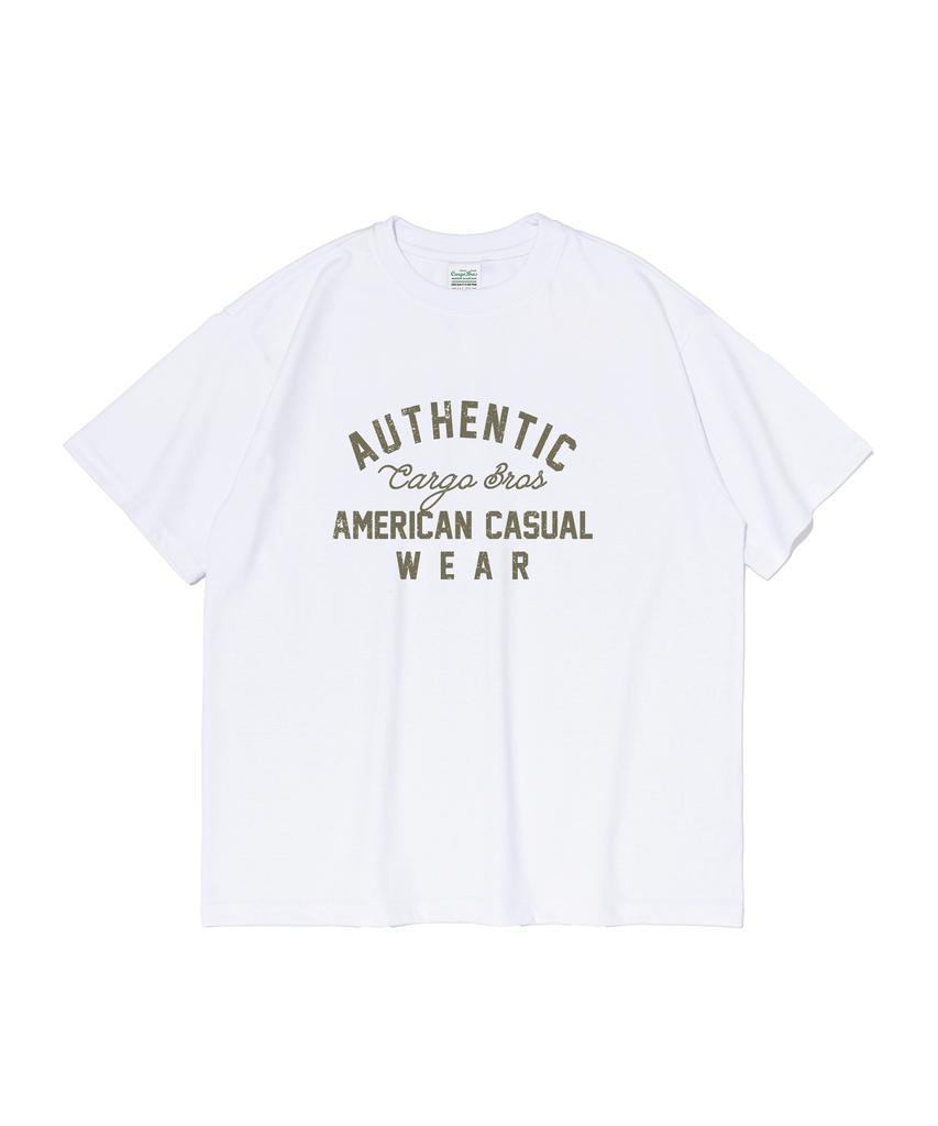 CARGOBROS American Authentic Short Sleeve T-Shirt (White)