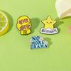 Orbite Fashion Letters Stars Women's Alloy Brooches Creative English Metal Paint Cartoon Metal Badges Backpack Lapel Pins