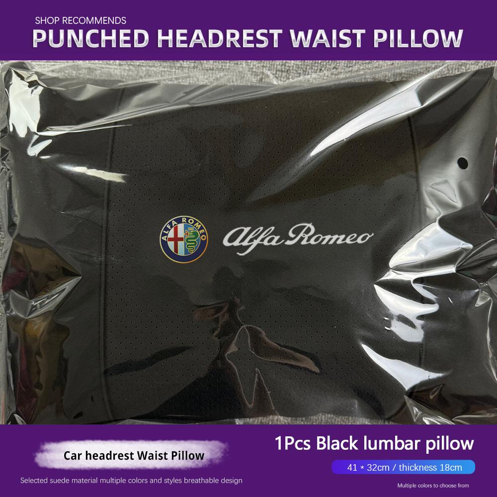 CZOSU1 Alfa Romeo Universal Car Headrest Neck Pillow Lumbar Support For Giulietta Mito 159 Giulia Stelvio 156 147 Tonale Brera Disco