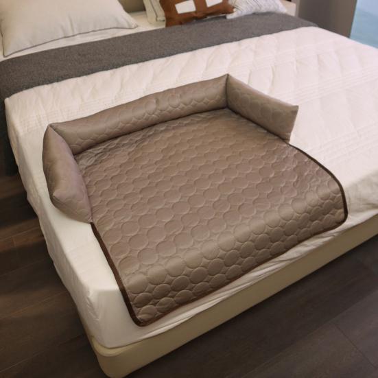 Самоохлаждающийся коврик для питомцев, дышащая ткань ледяного шелка, летний охлаждающий коврик, технология охлаждения, подушка для собаки с поддерживающим подъемом