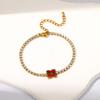New Arrival Titanium Steel Bracelet for Women Light Luxury Diamond Inlaid Bangle Commuter Versatile Fashion Fadeless Jewelry