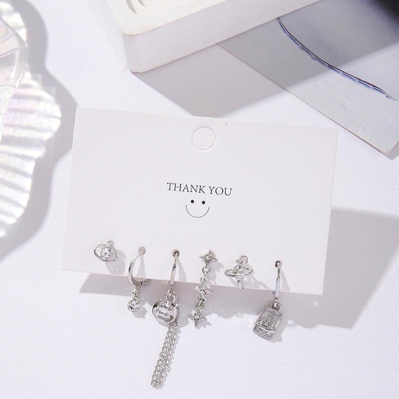 3 пары изысканных готических минималистичных висячих сережек для женщин и девочек, винтажные геометрические серьги-подвески, ювелирные аксессуары, подарки