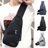 Fashion Sling Bag Men's USB Rechargeable Chest Bag Small Backpack Daypack