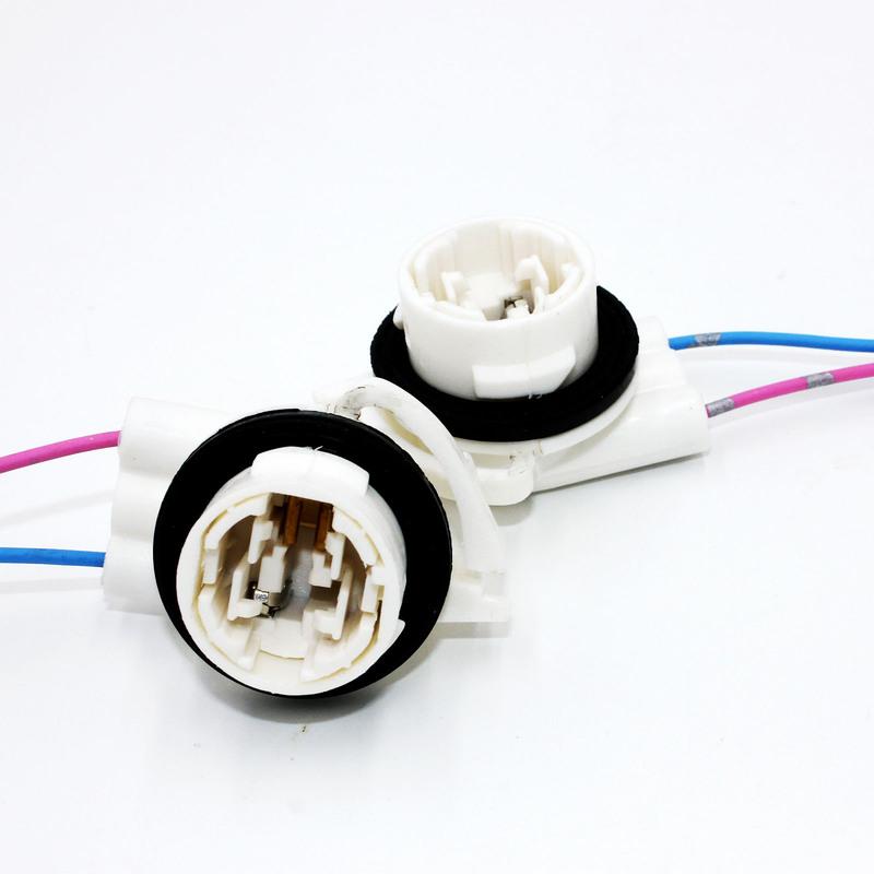 2pcs ABS Wire Harness Pigtail Light Socket Repair Kit Turn Signal 19258649 For Chevrolet Light Socket 3157 4157 4114 Bulbs