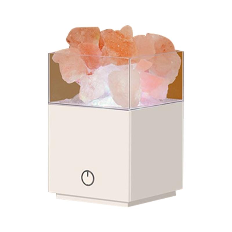 Соляная лампа из натурального кристалла с дистанционным управлением, ночник-проектор X3UC