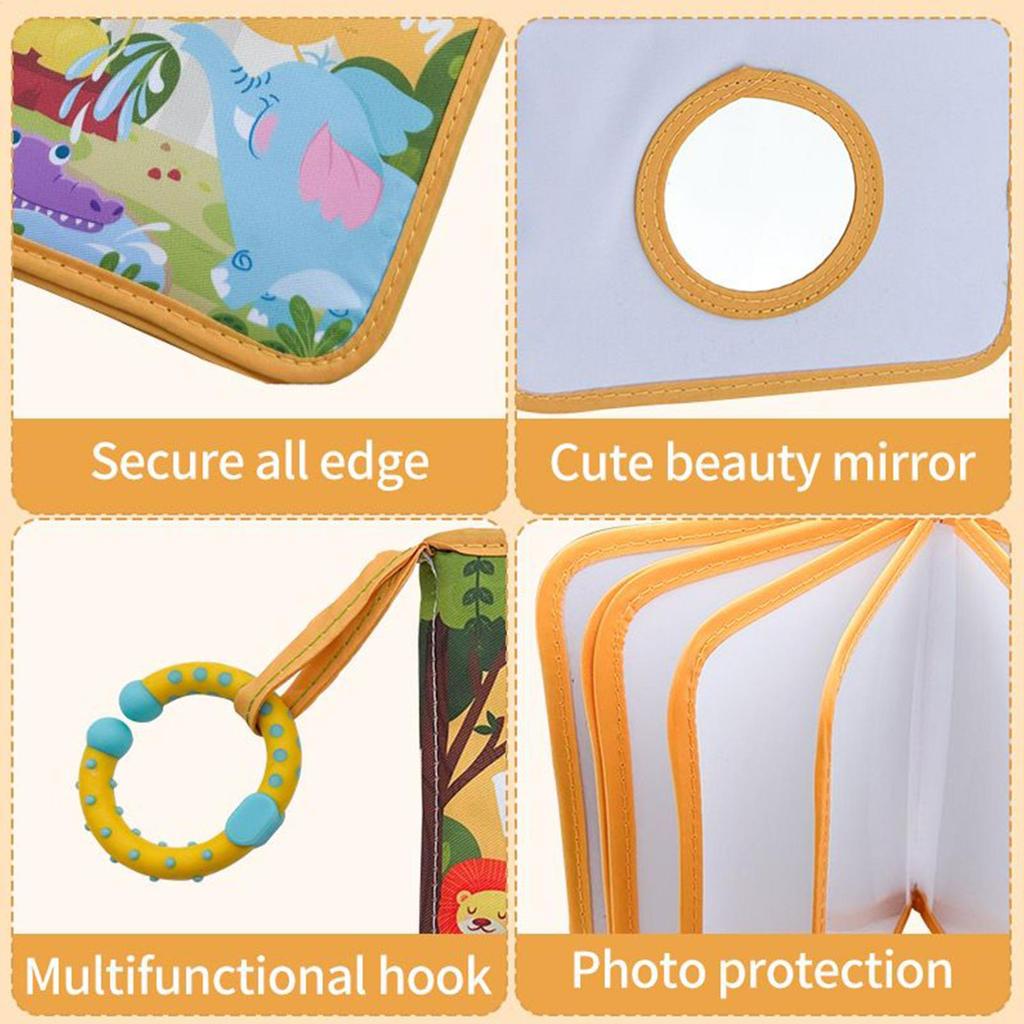 Baby Album 4X6 Inch Soft Baby First Family Album Lion Pattern Scrapbook Journal Keepsake Cute Home Decor For Kids Boys Girls