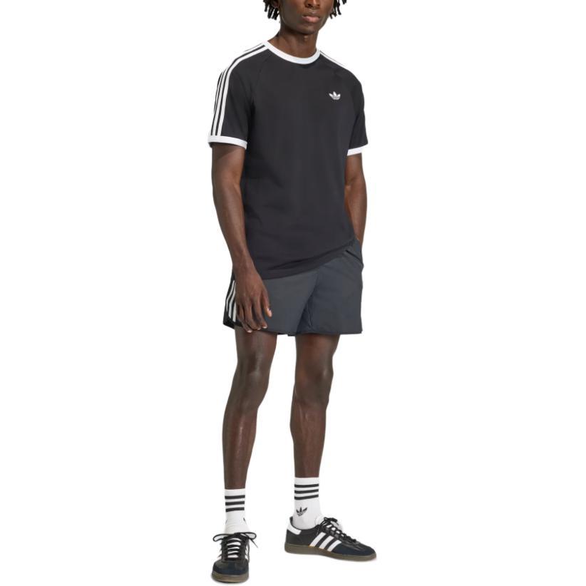 adidas Мужская футболка Originals с логотипом 3 полоски, круглым вырезом, коротким рукавом, топ KE3538