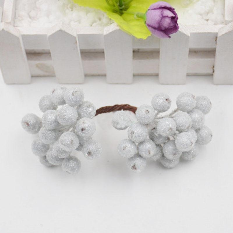 20 шт./пакет, креативная имитация пены, морозная осень, рождественские маленькие ягоды, сделай сам, украшения для волос ручной работы, аксессуары, цветочные трости, материал для венка