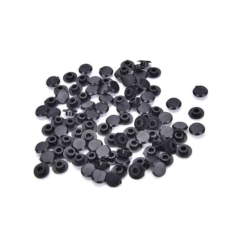 100 шт. черный шестигранный болт с шестигранной головкой, гайка, шестигранная головка, защитная крышка