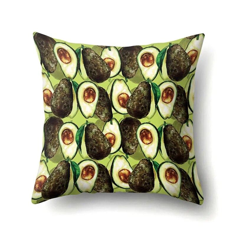 Наволочка на спинку сиденья для дивана в гостиной с геометрическим рисунком авокадо
