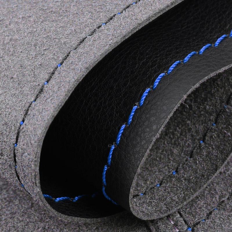 For Renault Megane 3 Kangoo 2 Grand Scenic Fluence (ZE) Samsung SM3 Car Steering Wheel Cover Microfiber Leather Protective Trim