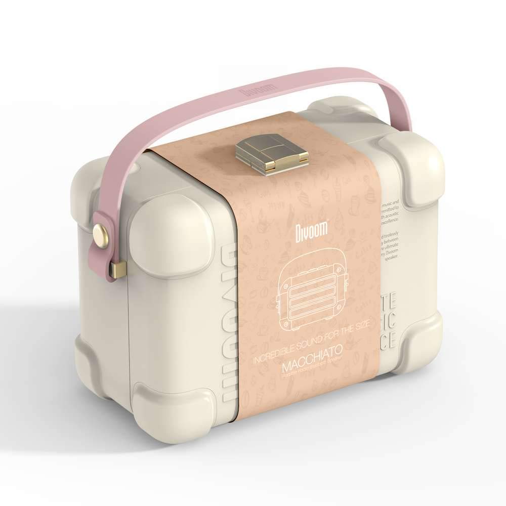 Divoom Macchiato Bluetooth Speaker Japanese speaker [Official Distributor] Palm-sized (PINK)
