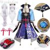 Kamisato Ayaka Cosplay Costume Wig Impact Ayaka Cosplay Dress Folding Fan Ayaka Shoes Full Set