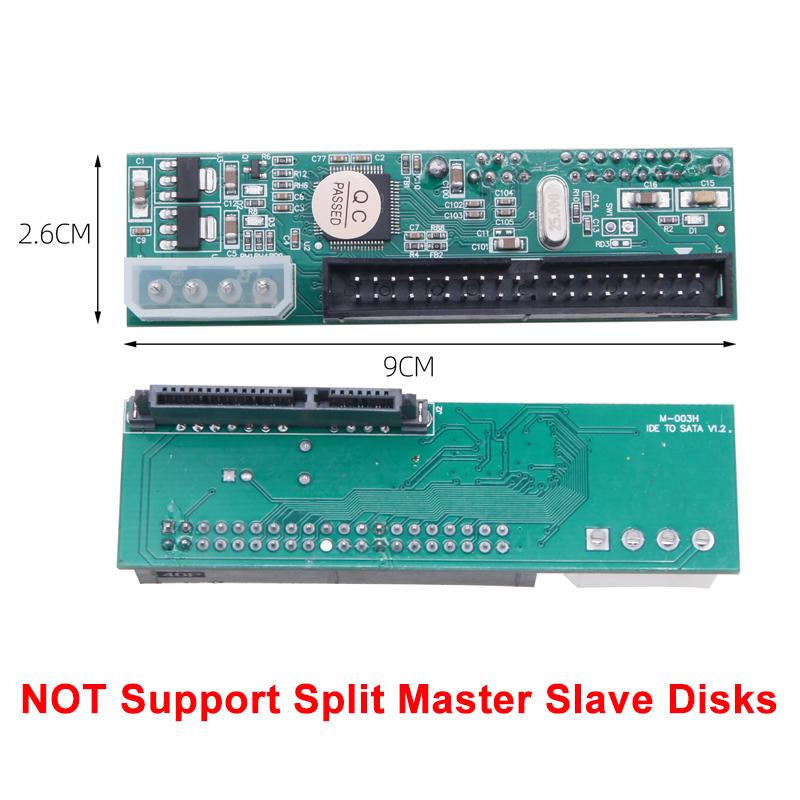 SATA to IDE Adapter 2.5" / 3.5" Serial ATA SATA HDD to PATA IDE 39/40Pin Converter 4Pin Power SATA to PATA Connector Riser Board