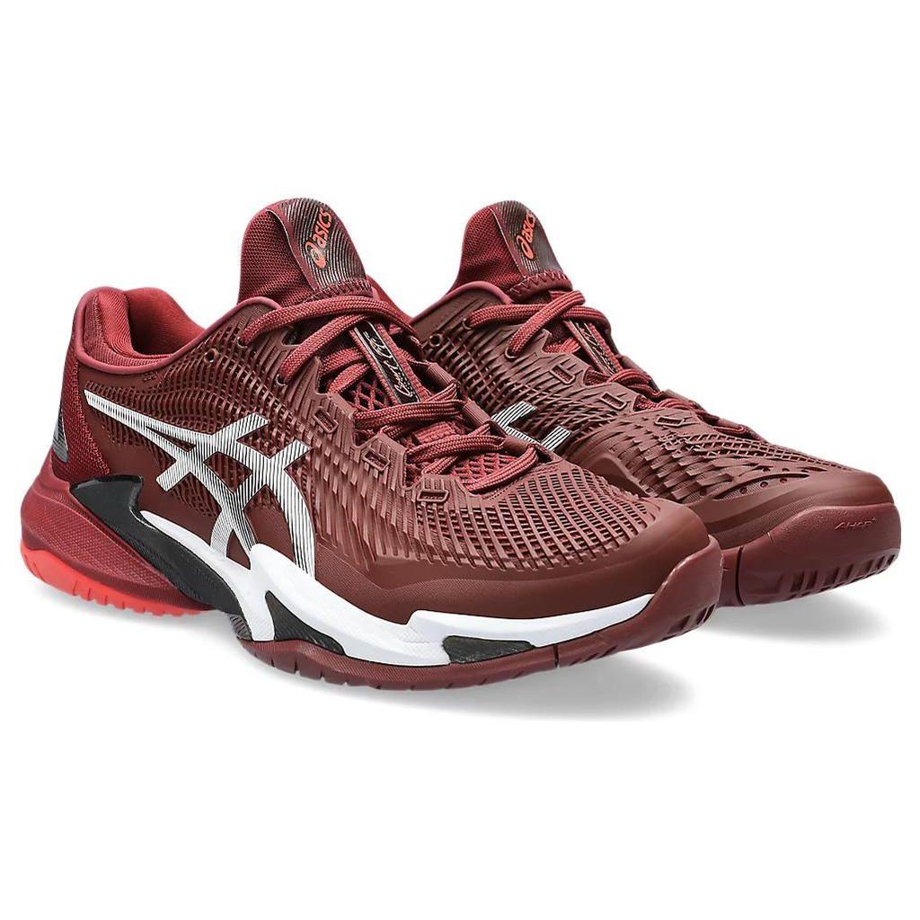 Asics Court FF 3 Antique Red Unisex Sneakers White 1041A370-600