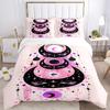 3pcs Moon Eyes Bedding Set, Includes Without Pillow Inserts, Soft Comfortable Bedding Set,All-Season Use a0924081