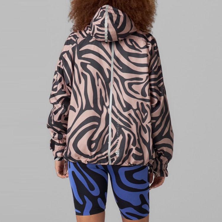 Adidas Геометрический узор с полным принтом, длинный рукав, капюшон, куртка женская H59960