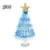 Office Holiday Table Decor Hand Blown Glass Christmas Tree Figurine, Mini Tabletop Small Gifts Xmas Ornament, Handmade Desktop Decoration Unique