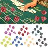 7Pcs Multi-Sided Polyhedral Dices Acrylic Game Dices Dragon Pattern Tabletop Game Dices Fit for Role Playing Game