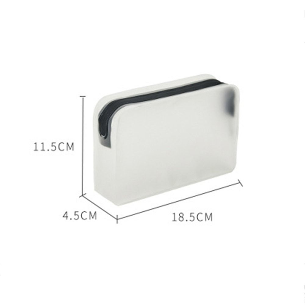 Wash Pouch Toiletry Bag Matte Makeup Case Transparent Cosmetic Bag Soft Film Bag Storage Bag