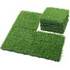 30x30cm Golf Practice Mat with Self-Draining Base, Artificial Grass Turf Tiles for Indoor Outdoor Home Golf Training