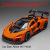 1:Масштаб 32 Модель спортивного автомобиля 720S Senna Игрушка Музыка Свет Металл Литье под давлением Резиновые шины Коллекция миниатюрных транспортных средств Хобби Подарки