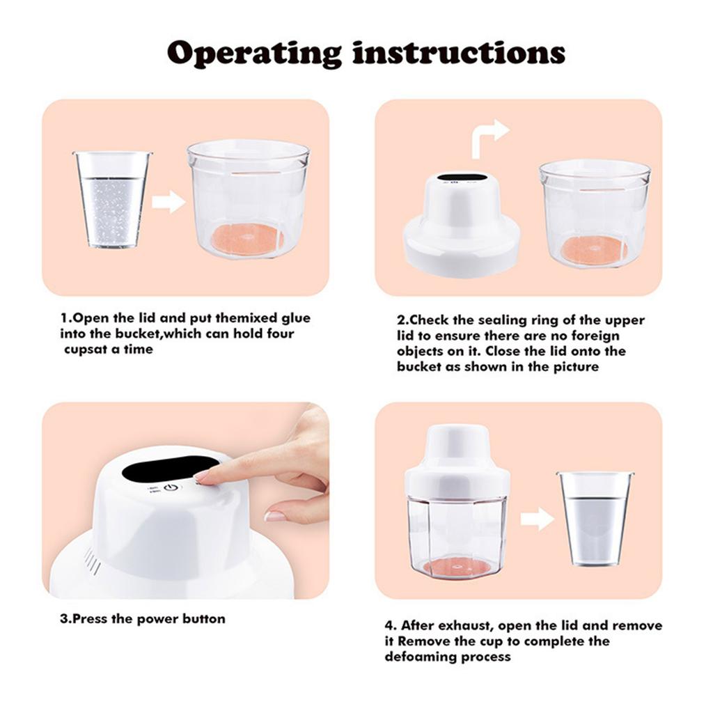 Airless Bubble Remover Resin Craft Machine Plastic Texture Suitable for Jewelry Making and Model Assembly with Resin