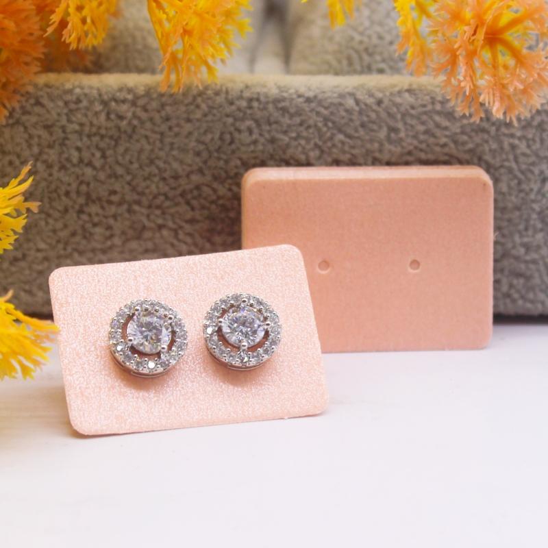 100 шт. новых модных женских сережек 3,5x2,5 см упаковочная карточка