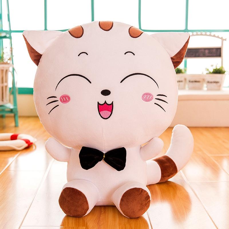 Очаровательный Кот Котенок Плюшевая Игрушка Талисман Мягкая Кукла Новогодний Подарок Декор