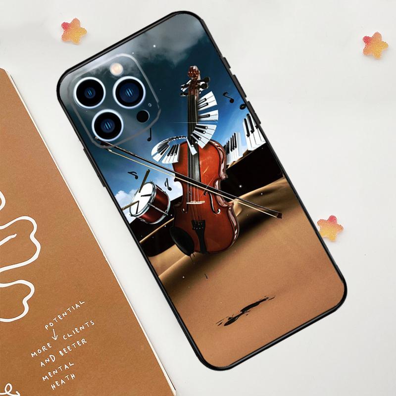 Чехол-рояль для скрипки и фортепиано для Apple iPhone 12 13 Mini 11 14 15 16 Pro Max Plus X XR XS Max Coque