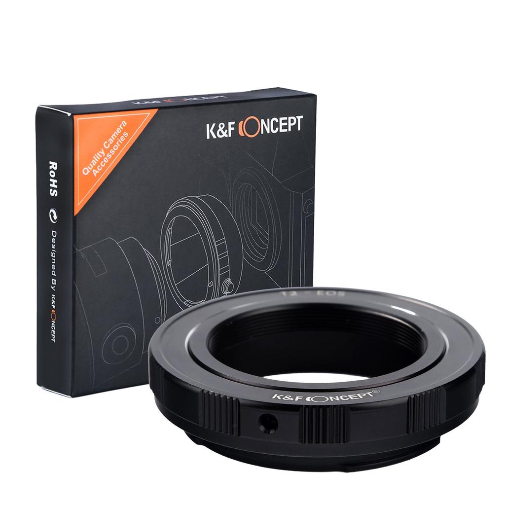 Concept Lens Mount Adapter Lenses To Canon EF K&F KF-T2EF (Converts T-Mount Mount)