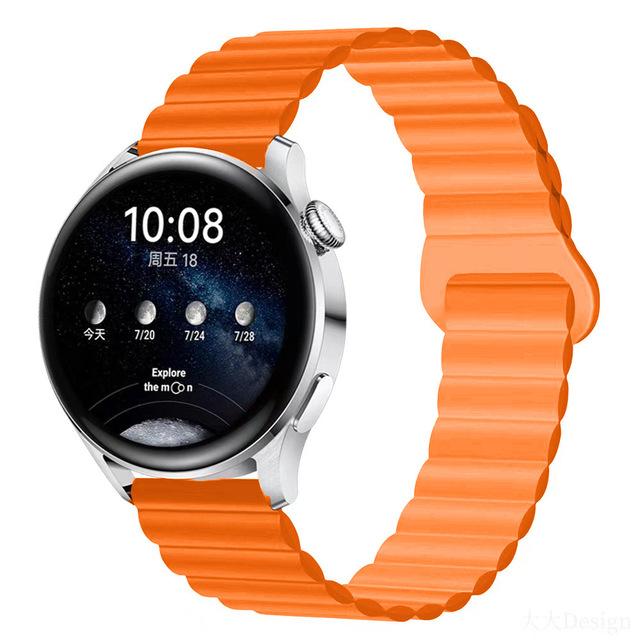 Ремешок с магнитной петлей для часов Samsung Galaxy Watch 6, 5, 4, 40 мм, 44 мм/4, 6, классический, 46, 43, 47 мм/5 Pro, 45 мм, силиконовый ремешок 20 мм, 22 мм, ремешок для часов