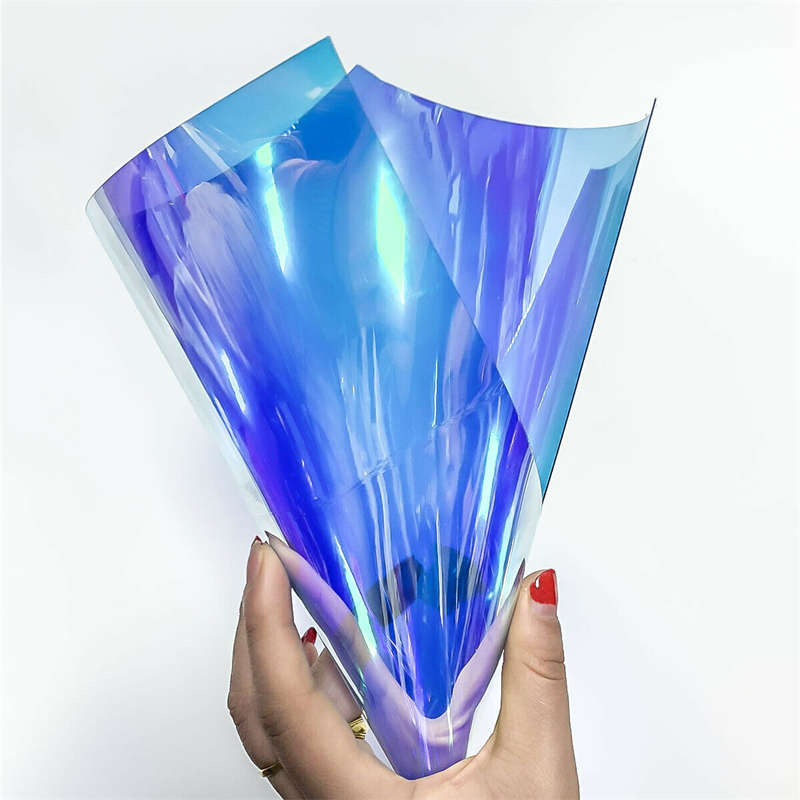 Волшебная цветная пленка DIY Iris ПВХ прозрачная цветная лазерная прозрачная лазерная бумага