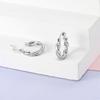 Hoop Earrings Original 925 Silver Sparkling Wrapped Woven Earrings for Woman High Quality Fashion Jewelry Accessories