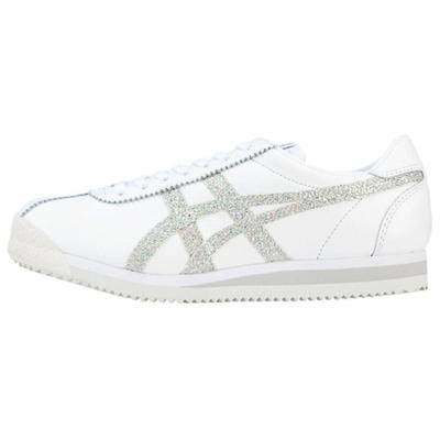 Corsair Кроссовки женские повседневные с круглым носком, на шнуровке, амортизирующие, противоскользящие, износостойкие, низкие, белые с блестками 1182A146-100