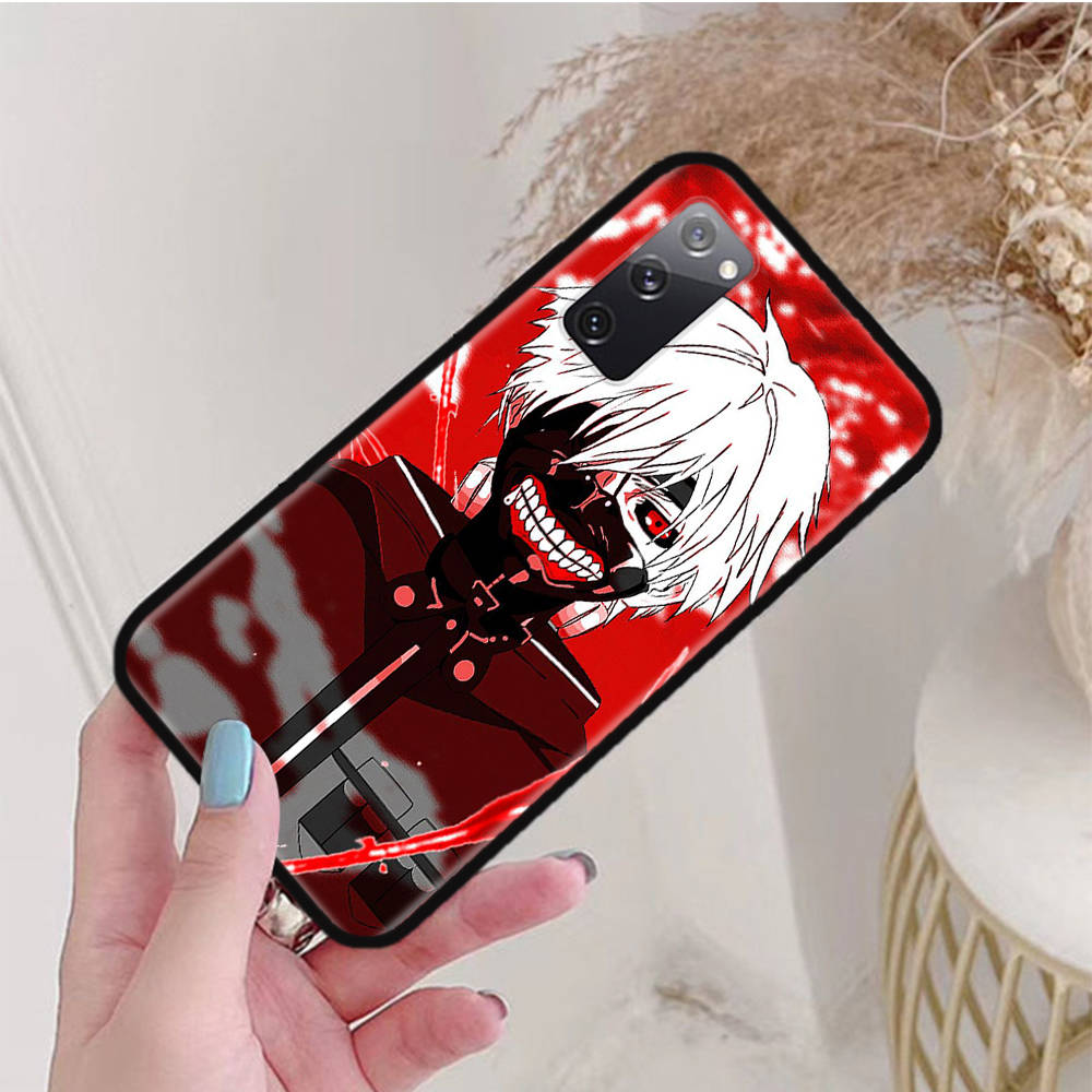 Черный чехол для Xiaomi Poco X6 X4 M5 M6 F5 F6 C65 C55 C50 C51 C40 Pro Redmi 14C A3X 13C 12C 11T 10A 9C Note 7 6 8A Plus W-51 Токийский гуль