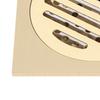 Square Shower Floor Drain Brass Bathroom Waste Grate Durable Shower Drain Grate  Garage Floor