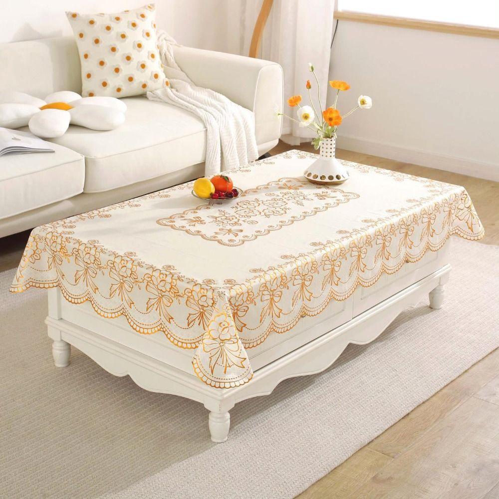 Oil-proof Table Cover PVC Table Pad Party Supplies European Style Tablecloth Dining Table
