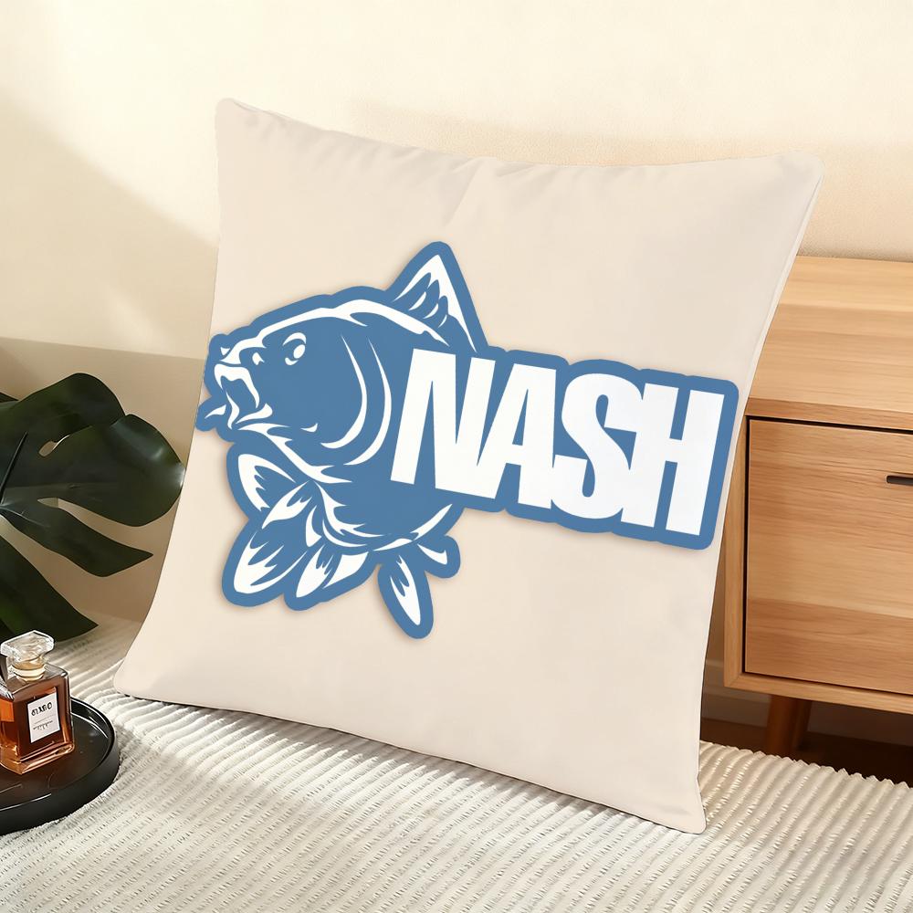 Бренд N-Nash Чехол на подушку для рыбалки Мягкий коротковорсовый чехол на подушку Гладкая уютная текстура Эстетичный чехол на подушку Декор для дома