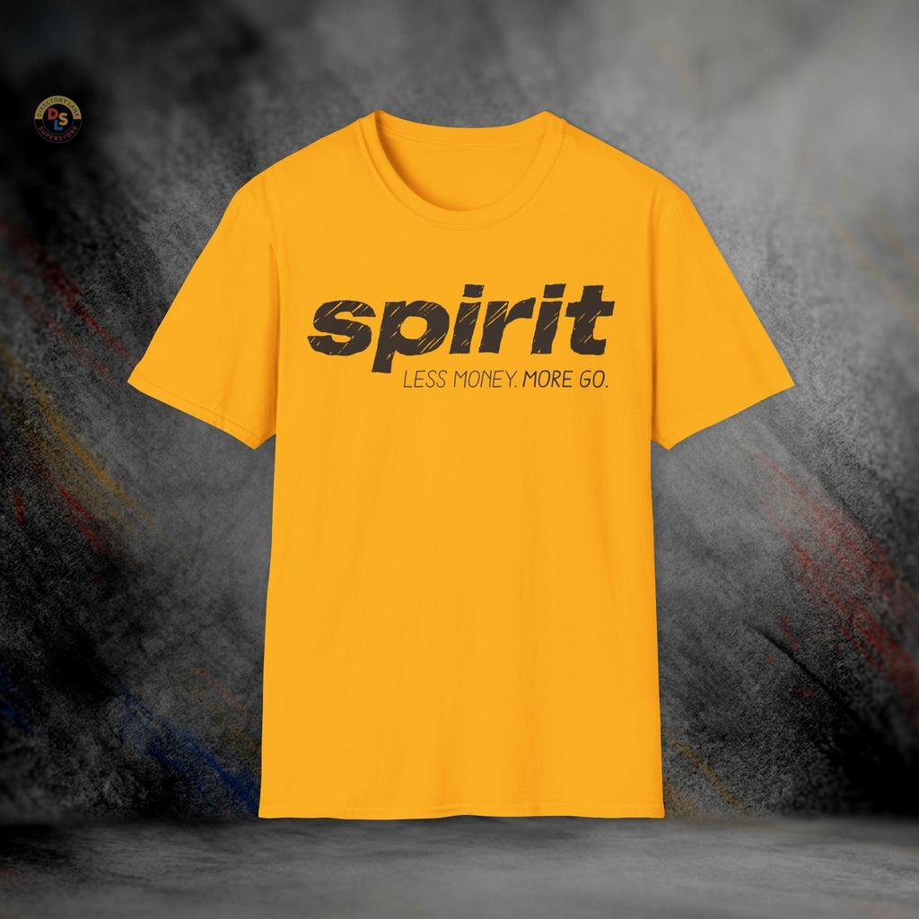 Футболка с изображением недействующей авиакомпании Spirit Airlines | Мягкий хлопок