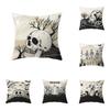 Skull Halloween Theme Pillow Cover Sofa Cushion  Holiday Gift Party Decor Home