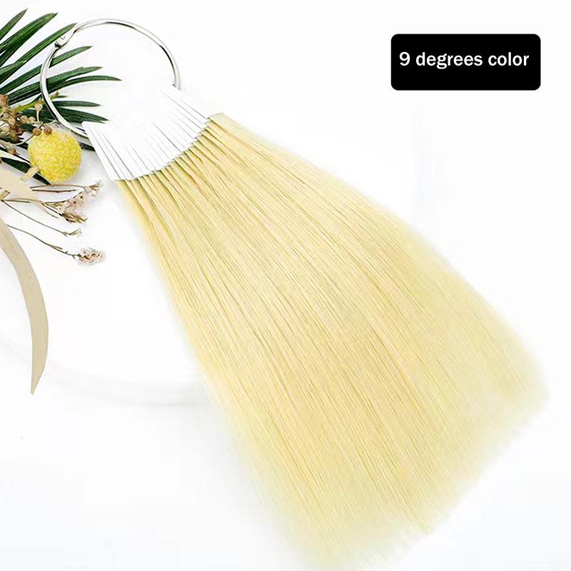 30 шт. 23 см образцы цветов из натуральных человеческих волос для наращивания волос, салонные инструменты, таблица образцов для окрашивания волос, практика окрашивания