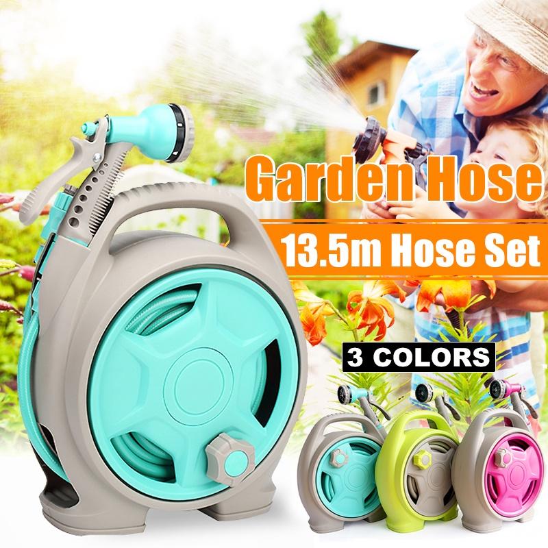 Garden Hose Kit Expandable Water Hose Pipe Watering Spray Gun Set 13.5m Car Watering Hose with Spray Gun Watering Kit New