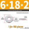Очень большая утолщенная металлическая плоская шайба - Оцинкованная для винтов M6-M16