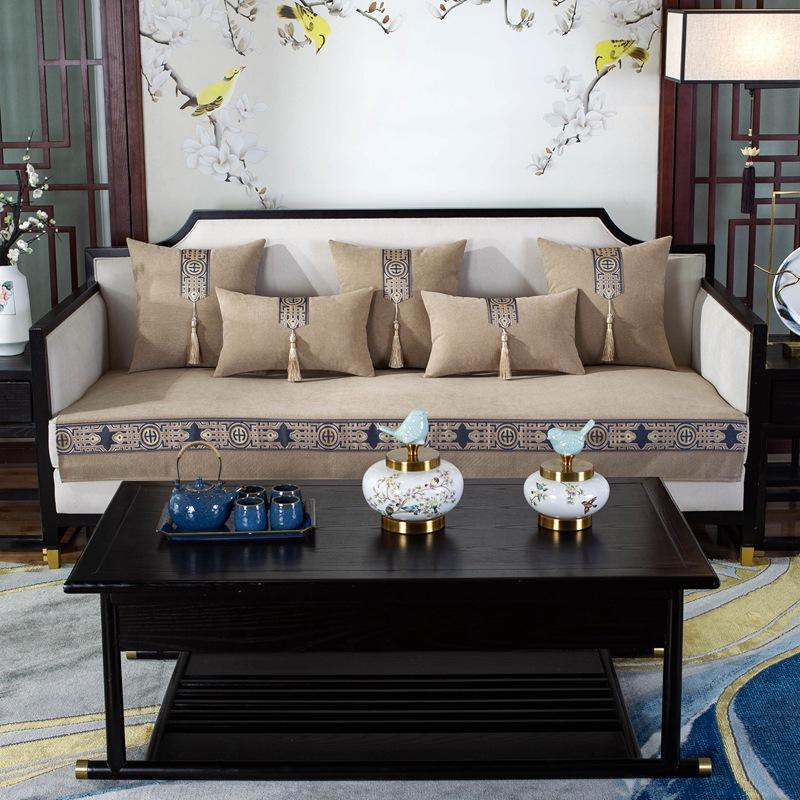 Китайская высококачественная твердая древесина китайская диванная подушка Four Seasons универсальный диванный чехол ткань нескользящая диванная подушка