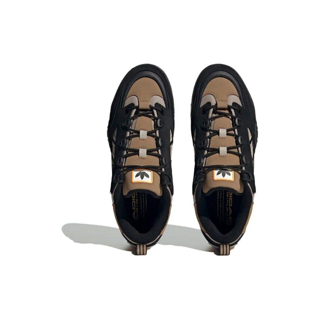 Adidas Originals Adi2000 Fabric Comfortable Versatile Durable Low-Top Skate Shoes Unisex Sneakers Black Yellow ID2097