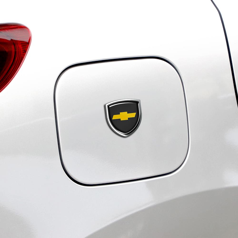 AABHE1 3D Metal Styling Body Fender Decoration Shield Stickers for Chevrolet Silverado Trailblazer Suburban Traverse Onix Colorado Volt