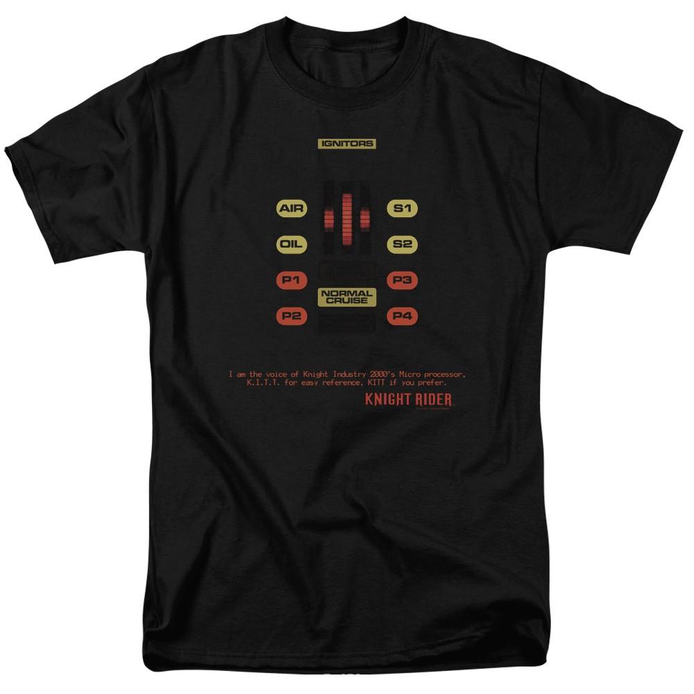 Лицензионная взрослая футболка Knight Rider Kitt Console