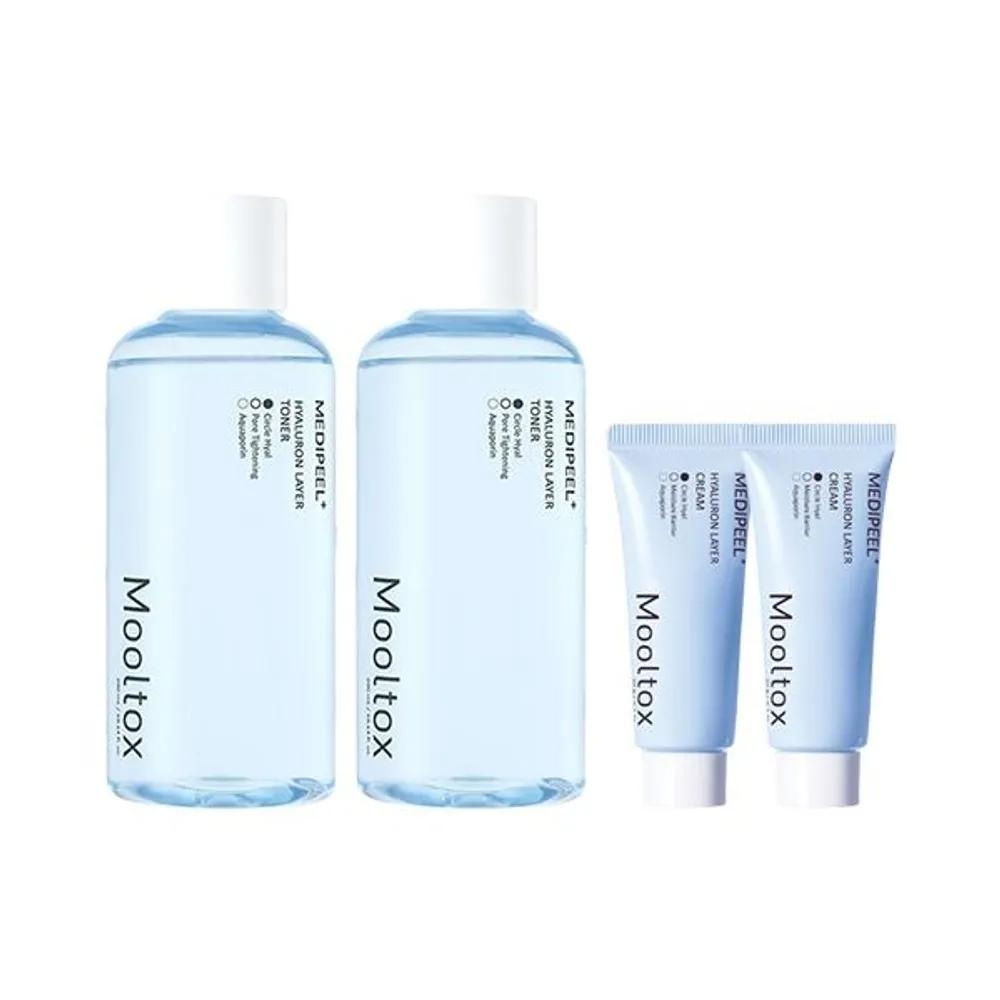 Medipeel Hyaluronic Acid Layer Water Tox Toner 300ml + 20g Set x2