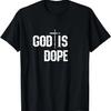 Бог - это круто Белый принт Церковь Христианская футболка